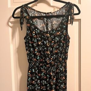 FLORAL TANK TOP AND SHORTS ROMPER